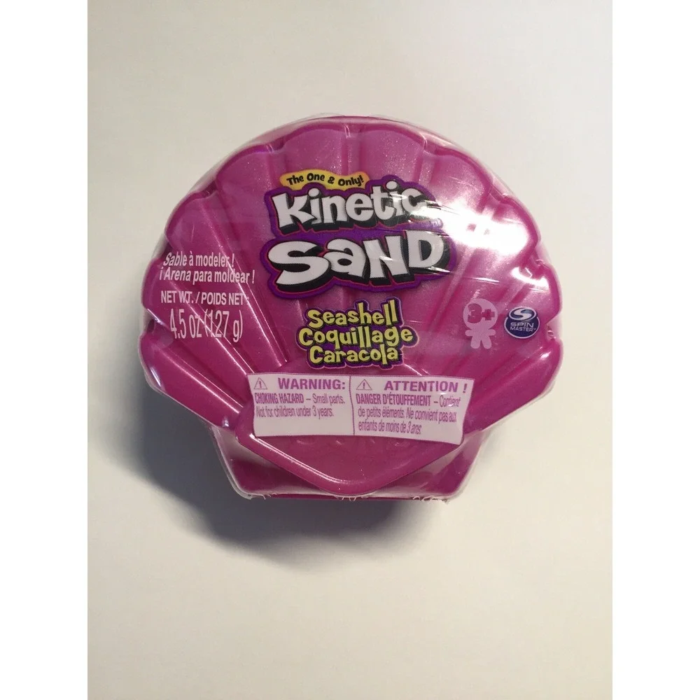 NEW KINETIC SAND Seashell Case ALL 4 Colors 4.5oz SHELL ASMR TOYS Sensory Learn!